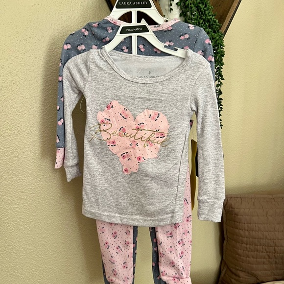 Laura Ashley Pajamas Nwt Cute Laura Ashley 4 Piece Girls Pajama Set